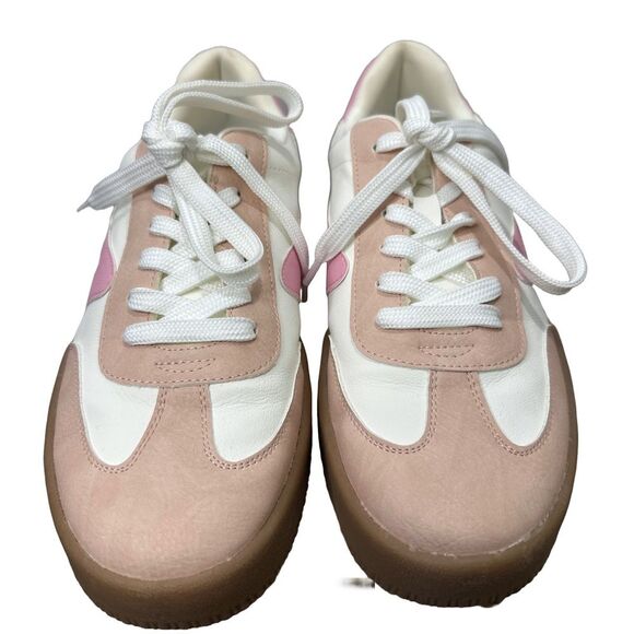 Dolce Vida Solina Pink and White Sneakers Size 9.5 - Picture 1 of 6